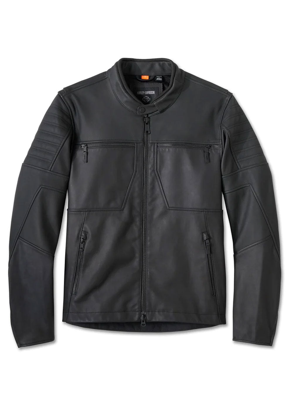 Willie G Skull Graphic Leather Riding Jacket