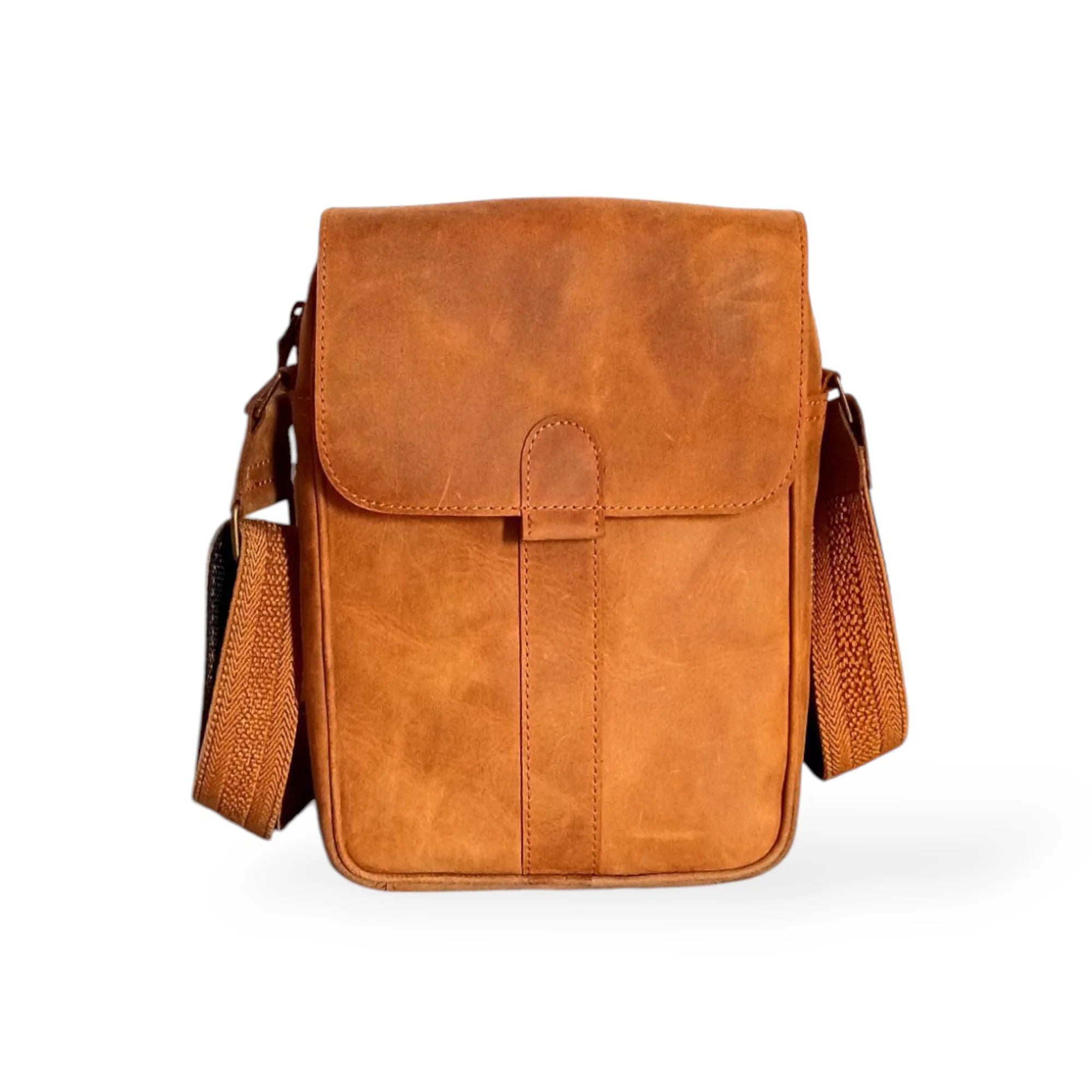 Crossover - Tan Cow Leather Crossbody Bag