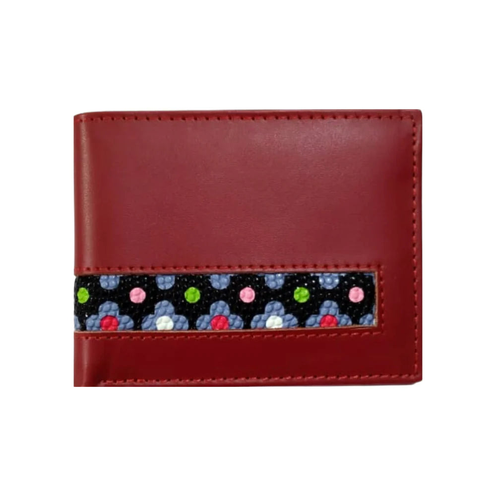 Red Leather Men's Wallet
