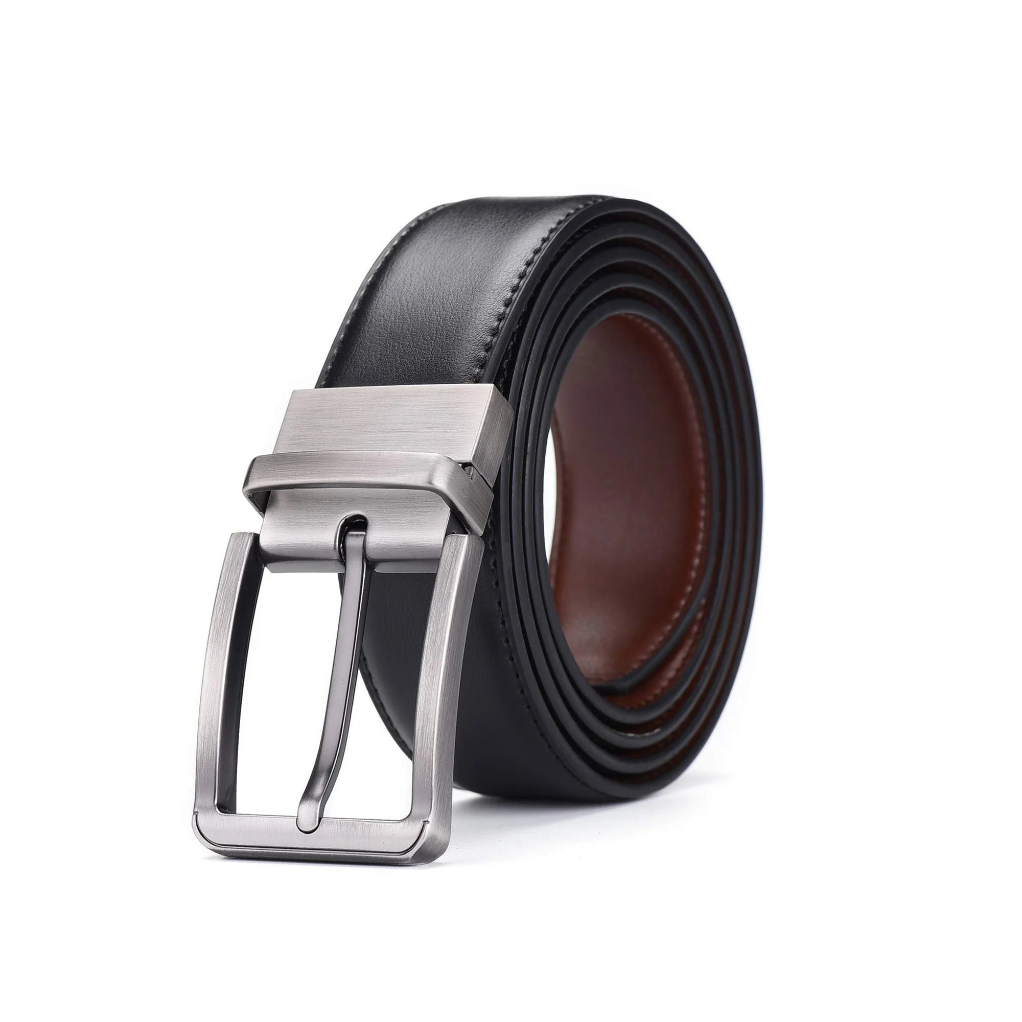 Reversible Leather Belt - Black & Brown