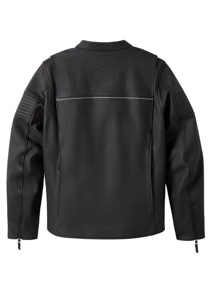 Leather Riding Jacket black