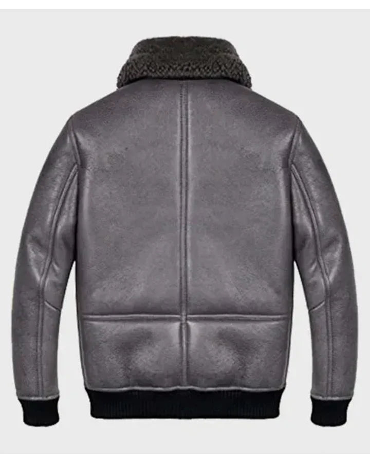 Robinson Shearling Grey B2 Leather Jacket