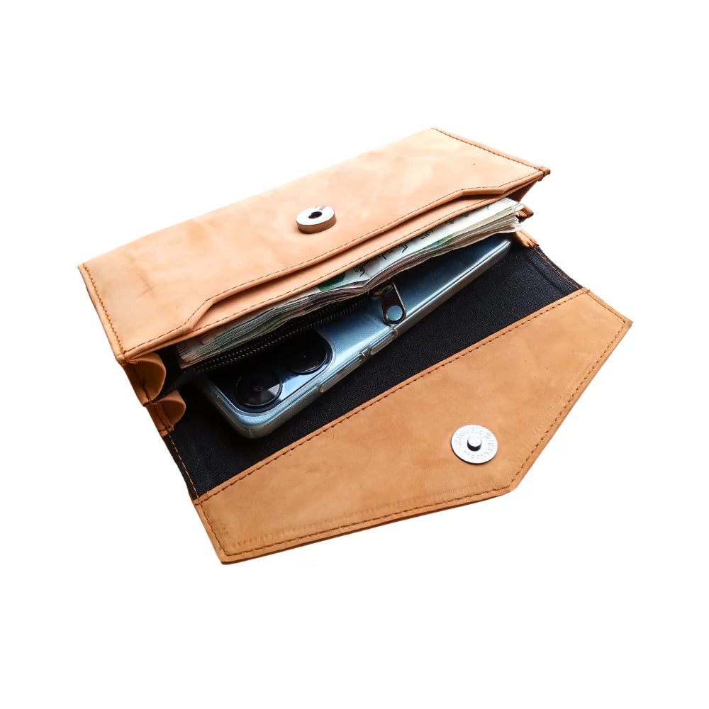 Butter Leather Women's Clutch - Leather Wallet