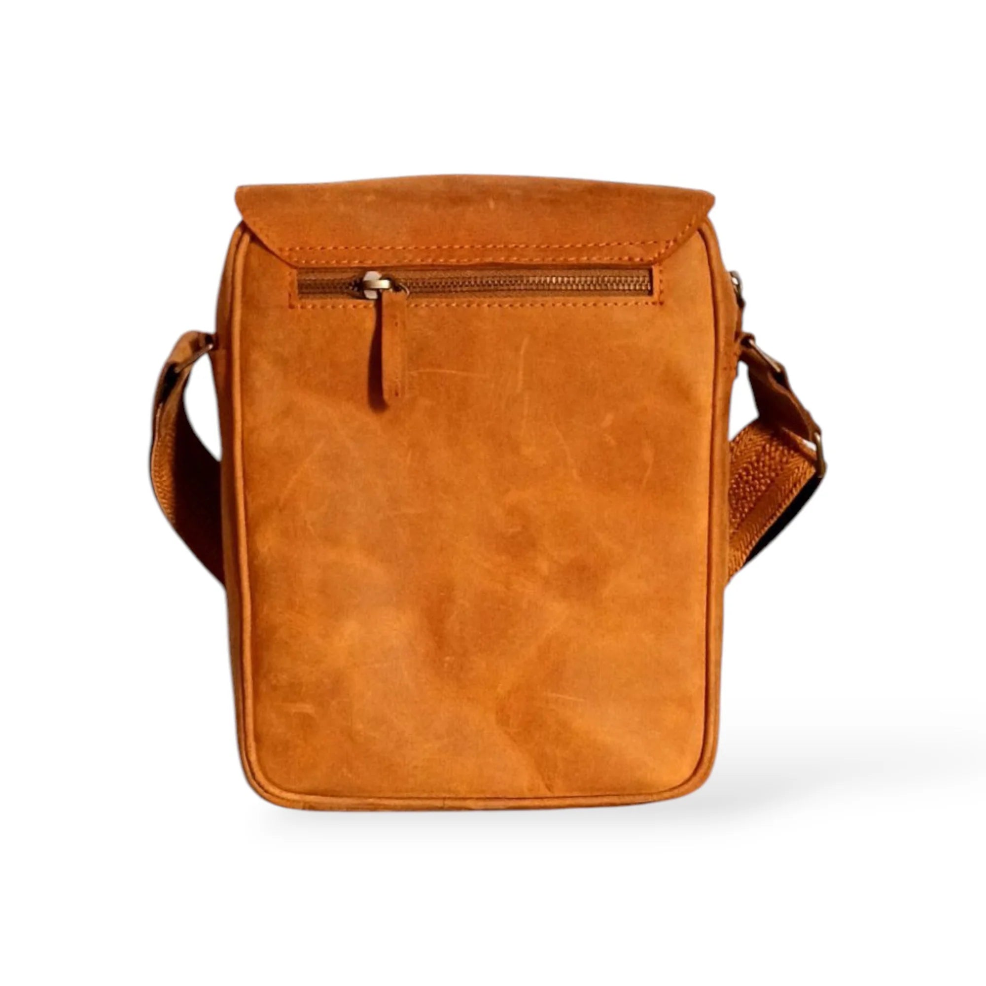 Crossover - Tan Cow Leather Crossbody Bag