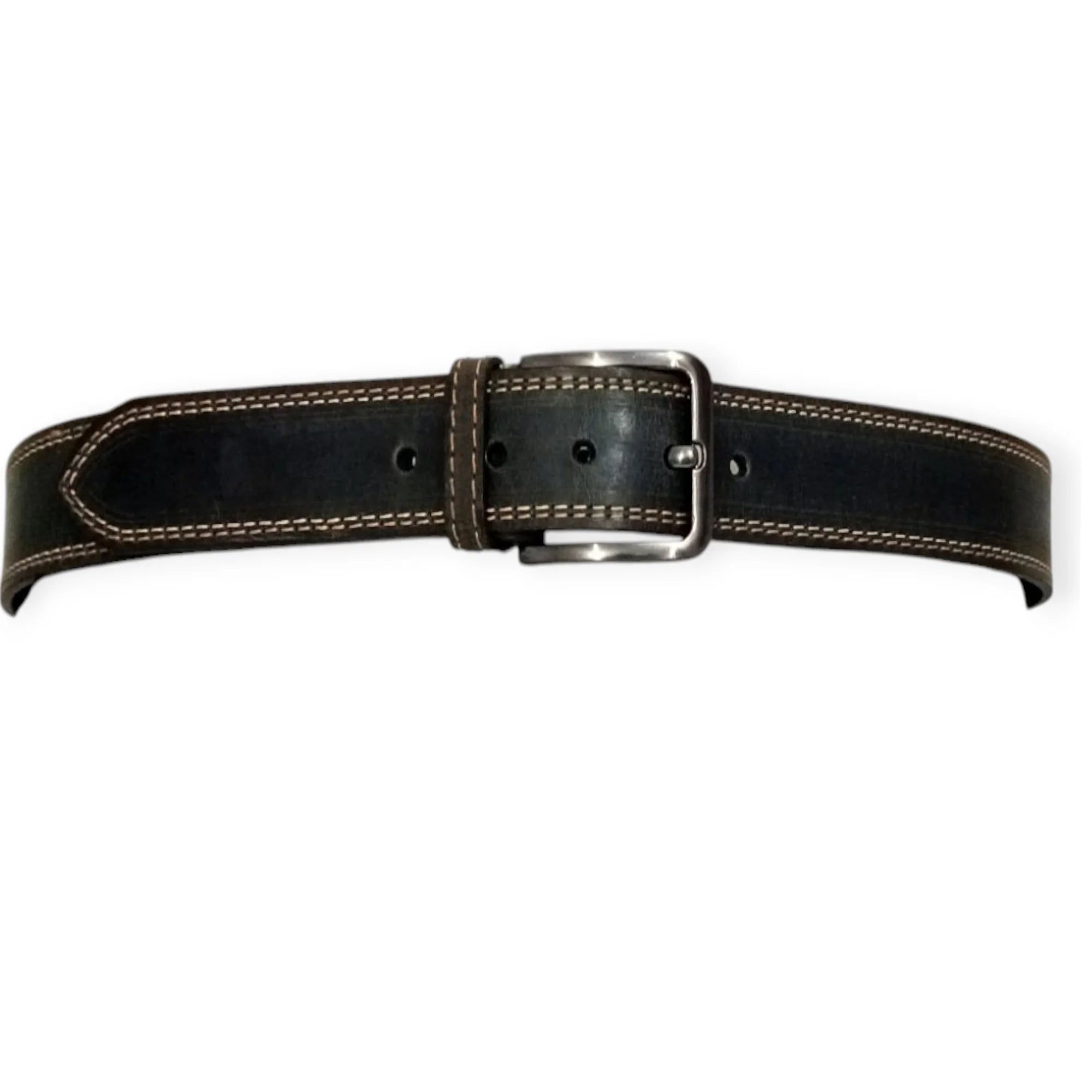 Buffalo Black Casual Belt - Double Stitched 40mm Wide