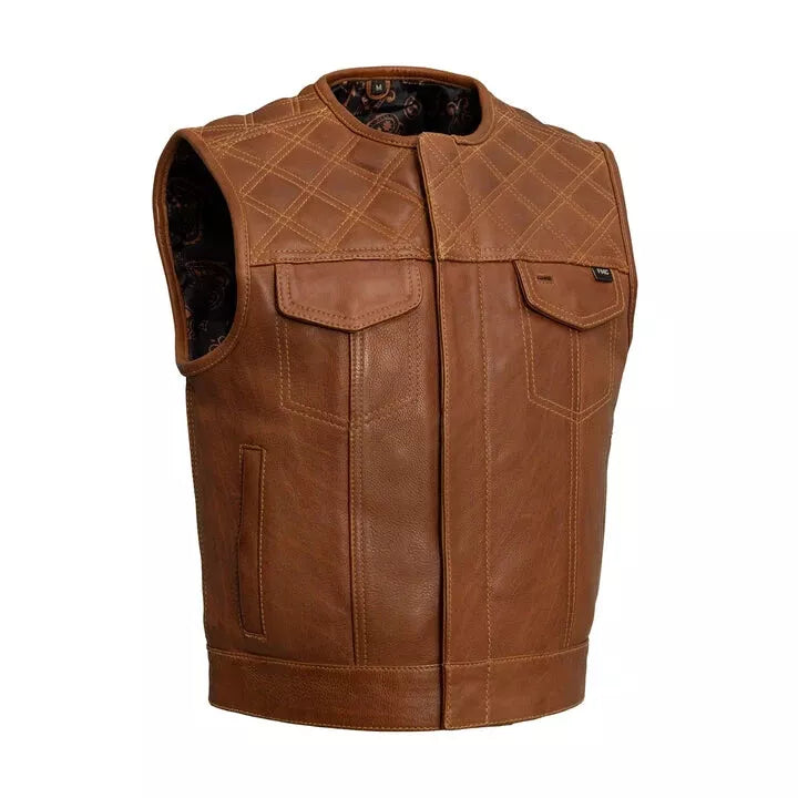 Genuine Leather Fashion Vest – Elegant Everyday Layer by Lush Gear