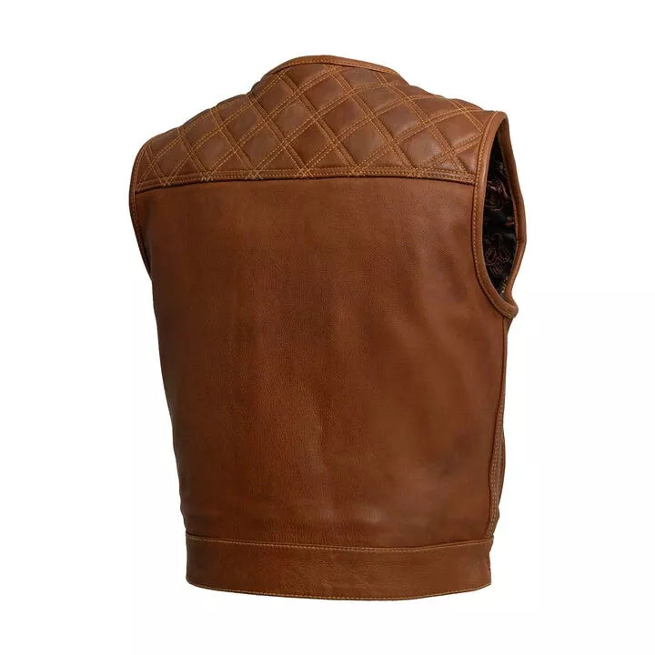 Genuine Leather Fashion Vest – Elegant Everyday Layer by Lush Gear