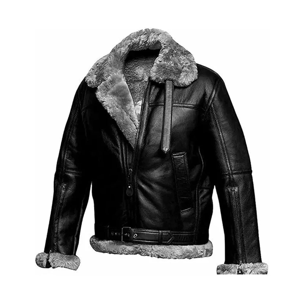 Men’s RAF Aviator Pilot Shearling Leather Jacket
