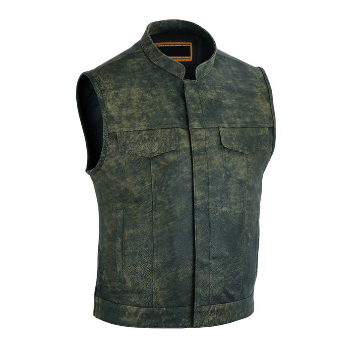 Toretto Men's Motorcycle Leather Vest