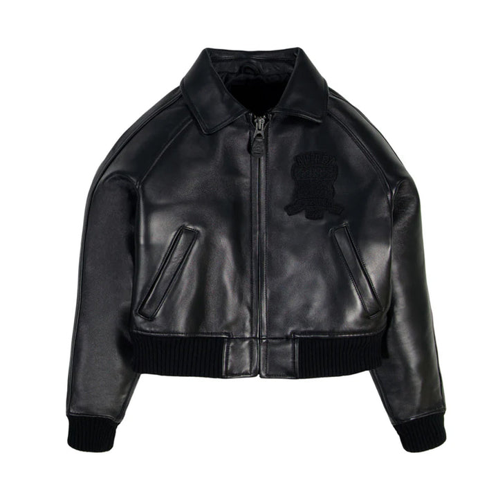 WOMEN CLASSIC BLACK LEATHER ICON JACKET