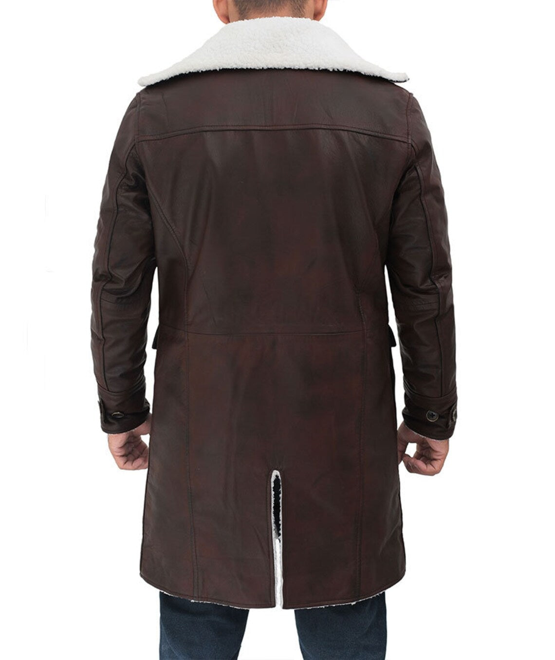 Men's Dark Brown Sherpa Coat — Fall & Winter Coat