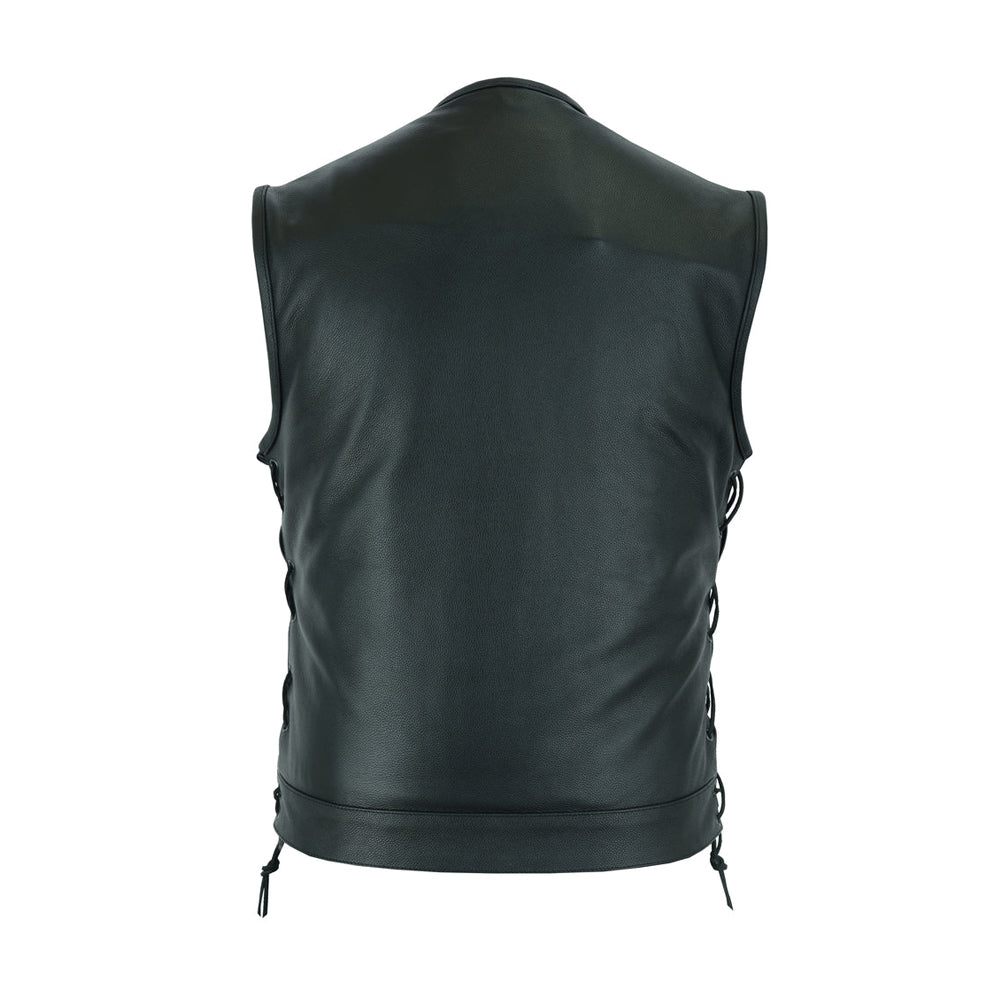 Men's Motorcycle Leather Vest