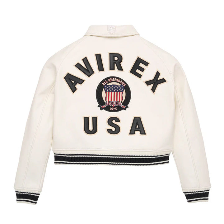 WOMEN CLASSIC WHITE LEATHER ICON JACKET